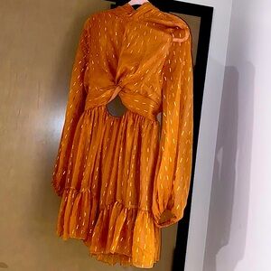 Worn once! Gorgeous dress with beautiful coloring.